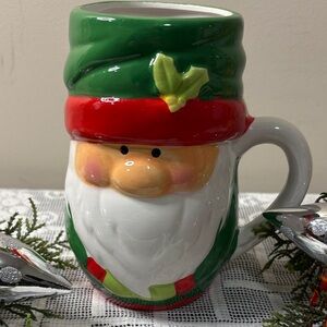 Kitschy Whimsical Gnome Santa Elf Christmas Mug By Bay Island